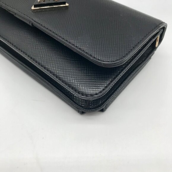Guess Black Textured Noelle Flap Mini Crossbody - Picture 7 of 11